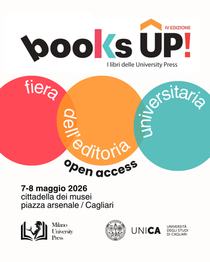 booksUP! si terrà dal 7 all'8 maggio 2026 a Cagliari
