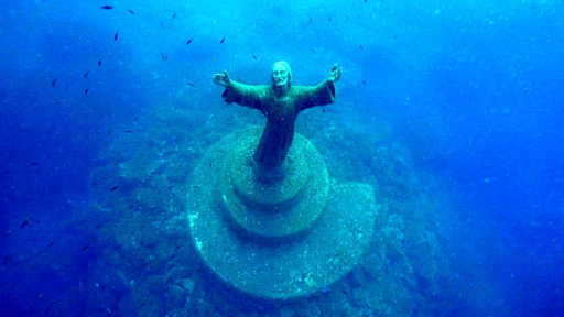 Cristo degli Abissi, Camogli, Golfo Paradiso, Liguria, Italia