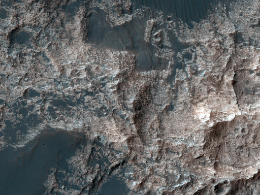 Questa area si trova sulla parete occidentale del Columbus Crater.