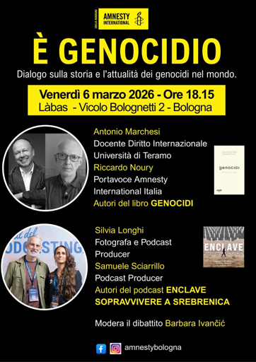 Evento Amnesty International sui genocidi nel mondo