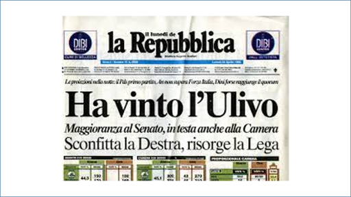 La Repubblica - Ha vinto l'Ulivo