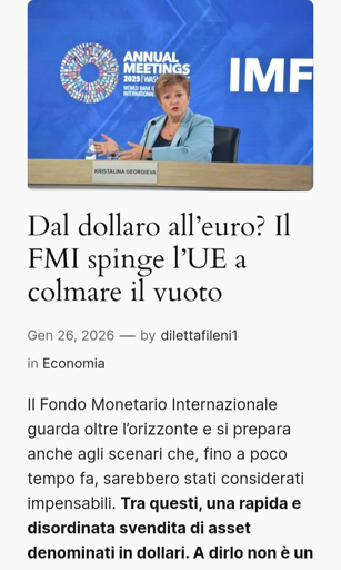 In foto Kristalina Georgieva direttrice FMI